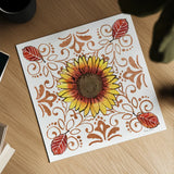 October Garden VII by Beth Grove. Shown as a detailed flat fine art print, highlighting archival giclee quality. Available as an archival giclee rolled canvas, fine art paper, or poster print. SKU 37067a.
