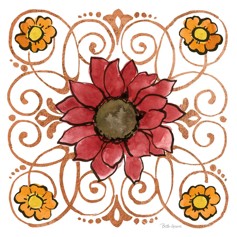 October Garden VIII by Beth Grove. SKU 37068a. Archival Giclee Fine art print for wall decor.