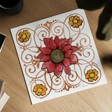October Garden VIII by Beth Grove. Shown as a detailed flat fine art print, highlighting archival giclee quality. Available as an archival giclee rolled canvas, fine art paper, or poster print. SKU 37068a.