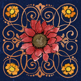 October Garden VIII Blue by Beth Grove. SKU 39631a. Archival Giclee Fine art print for wall decor.