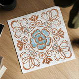 October Garden X by Beth Grove. Shown as a detailed flat fine art print, highlighting archival giclee quality. Available as an archival giclee rolled canvas, fine art paper, or poster print. SKU 37070a.