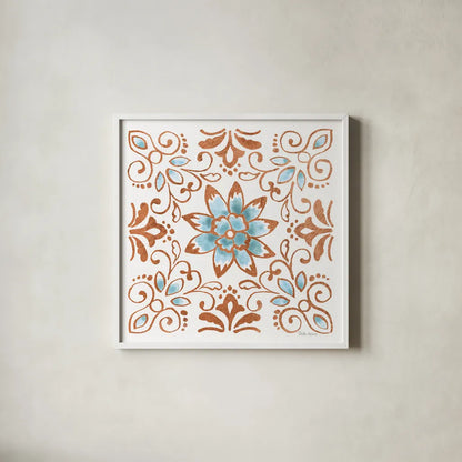 October Garden XI by Beth Grove. Shown in a crisp white glass frame for a clean and minimalist style. Available as an archival giclee rolled canvas, fine art paper, or poster print. SKU 37071a.