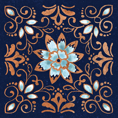 October Garden XI Blue by Beth Grove. SKU 39634a. Archival Giclee Fine art print for wall decor.