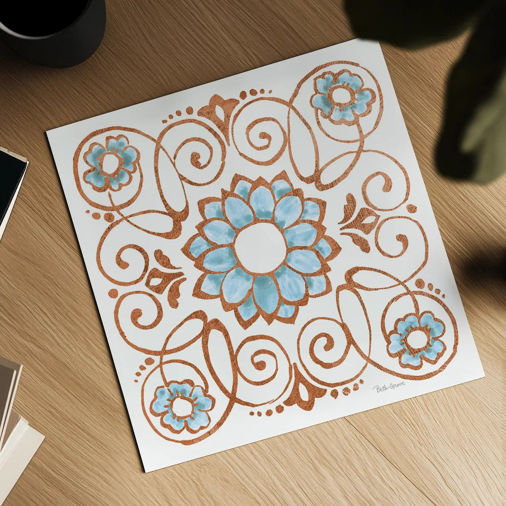 October Garden XII by Beth Grove. Shown as a detailed flat fine art print, highlighting archival giclee quality. Available as an archival giclee rolled canvas, fine art paper, or poster print. SKU 37072a.