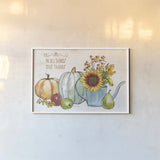 October Garden XIII by Beth Grove. shown as a paper print in a white frame. Available as a archival giclee rolled canvas, fine art paper, or poster print. SKU 37073i.