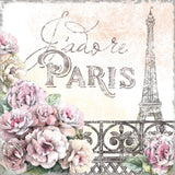 Paris Roses III by Beth Grove. SKU 22323a. Archival Giclee Fine art print for wall decor.
