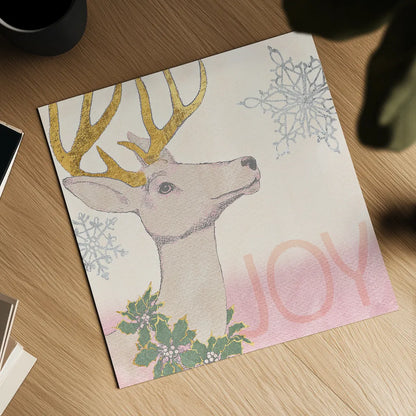 Pastel Christmas I by Beth Grove. Shown as a detailed flat fine art print, highlighting archival giclee quality. Available as an archival giclee rolled canvas, fine art paper, or poster print. SKU 31046a.