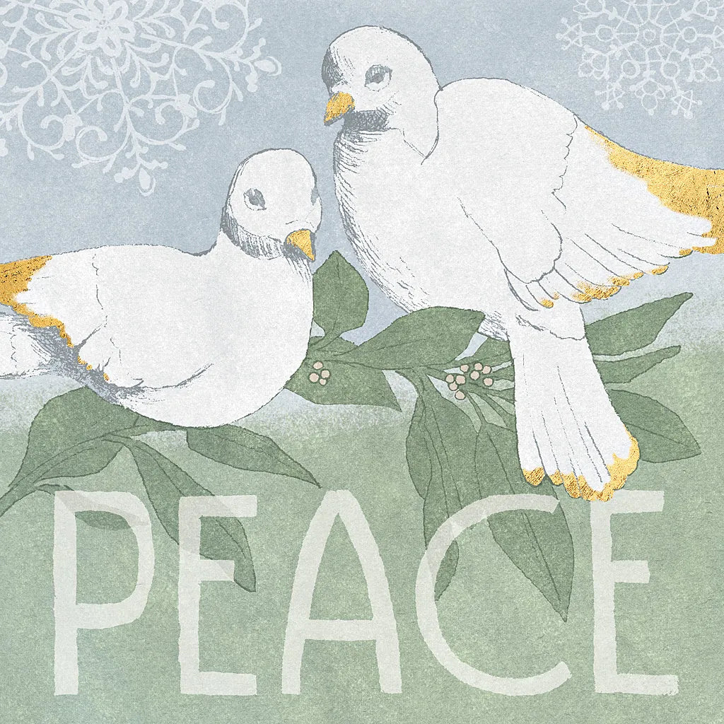 Pastel Christmas II by Beth Grove. SKU 31047a. Archival Giclee Fine art print for wall decor.