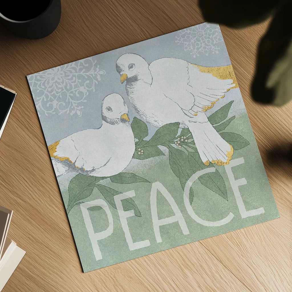 Pastel Christmas II by Beth Grove. Shown as a detailed flat fine art print, highlighting archival giclee quality. Available as an archival giclee rolled canvas, fine art paper, or poster print. SKU 31047a.