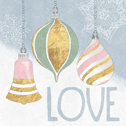 Pastel Christmas III by Beth Grove. SKU 31048a. Archival Giclee Fine art print for wall decor.