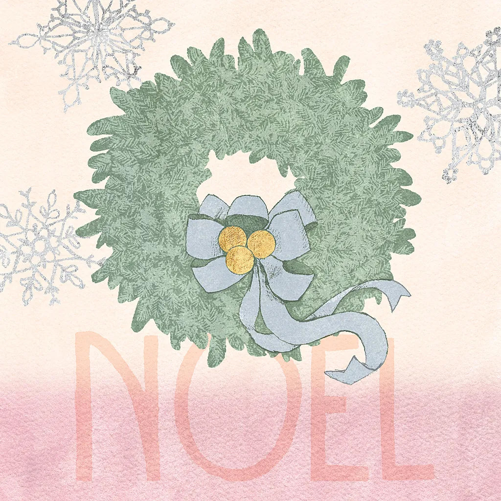 Pastel Christmas IV by Beth Grove. SKU 31049a. Archival Giclee Fine art print for wall decor.