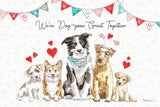 Paws of Love I by Beth Grove. SKU 53509i. Archival Giclee Fine art print for wall decor.
