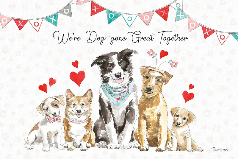 Paws of Love I by Beth Grove. SKU 53509i. Archival Giclee Fine art print for wall decor.