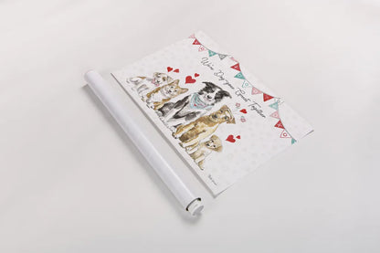 Paws of Love I by Beth Grove. shown as a rolled paper print. Available as archival giclee rolled canvas, fine art paper, or poster print. SKU 53509i.