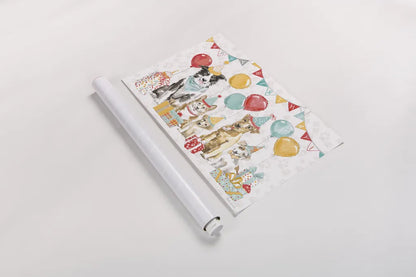 Paws of Love I Birthday by Beth Grove. shown as a rolled paper print. Available as archival giclee rolled canvas, fine art paper, or poster print. SKU 87358i.