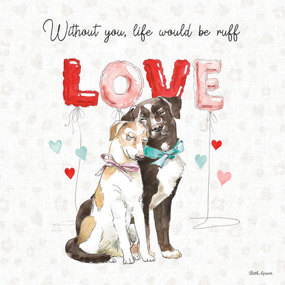Paws of Love IV by Beth Grove. SKU 53512a. Archival Giclee Fine art print for wall decor.