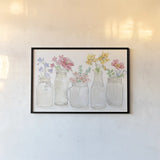 Peaceful Petals I by Beth Grove. shown as a paper print in a black flame. Available as a archival giclee rolled canvas, fine art paper, or poster print. SKU 69986i.