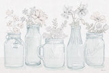 Peaceful Petals I Blue Gray by Beth Grove. SKU 79199i. Archival Giclee Fine art print for wall decor.