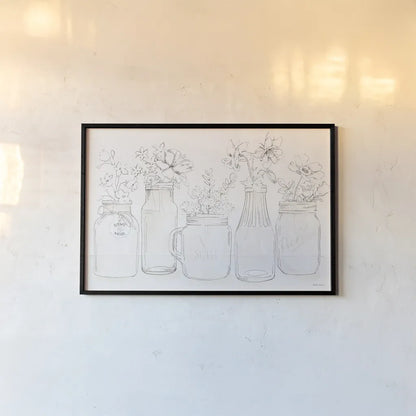 Peaceful Petals I Neutral by Beth Grove. shown as a paper print in a black flame. Available as a archival giclee rolled canvas, fine art paper, or poster print. SKU 69996i.