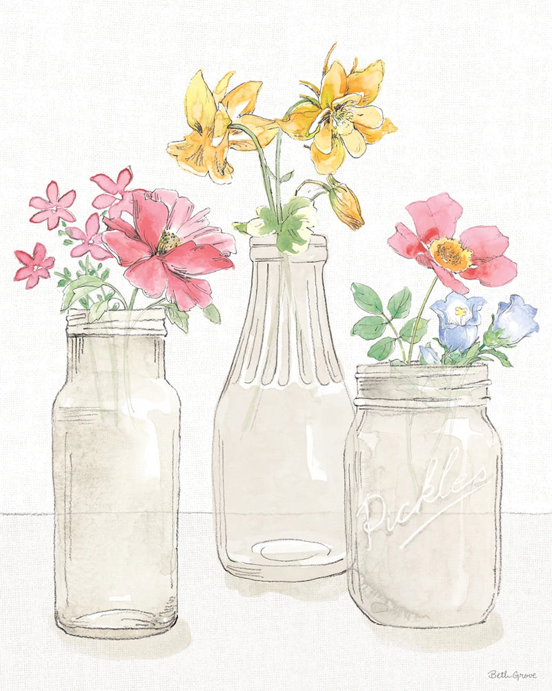 Peaceful Petals III by Beth Grove