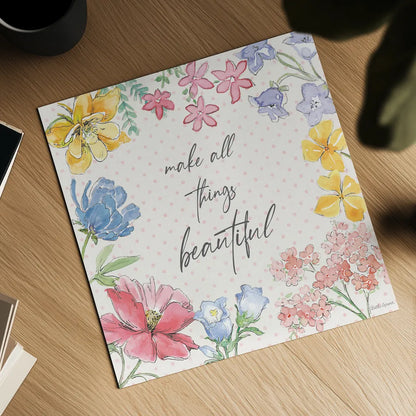 Peaceful Petals IX by Beth Grove. Shown as a detailed flat fine art print, highlighting archival giclee quality. Available as an archival giclee rolled canvas, fine art paper, or poster print. SKU 69994a.