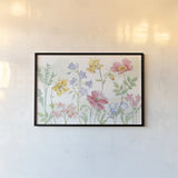 Peaceful Petals VI by Beth Grove. shown as a paper print in a black flame. Available as a archival giclee rolled canvas, fine art paper, or poster print. SKU 69991i.