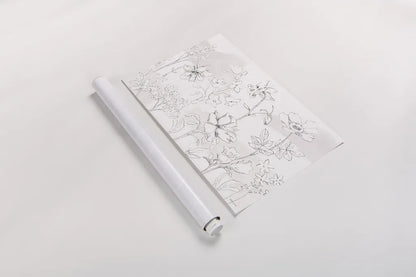 Peaceful Petals VI Neutral by Beth Grove. shown as a rolled paper print. Available as archival giclee rolled canvas, fine art paper, or poster print. SKU 70001i.