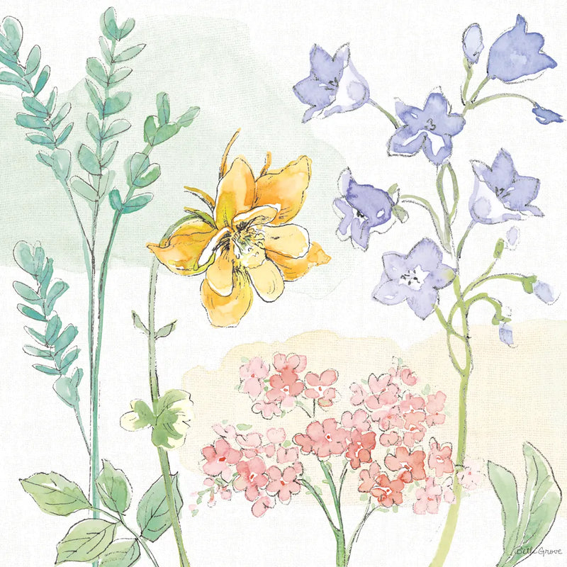 Peaceful Petals VII by Beth Grove. SKU 69992a. Archival Giclee Fine art print for wall decor.