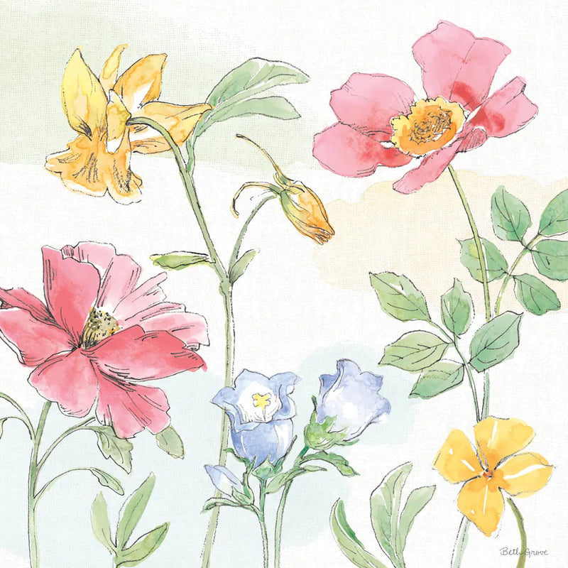 Peaceful Petals VIII by Beth Grove. SKU 69993a. Archival Giclee Fine art print for wall decor.