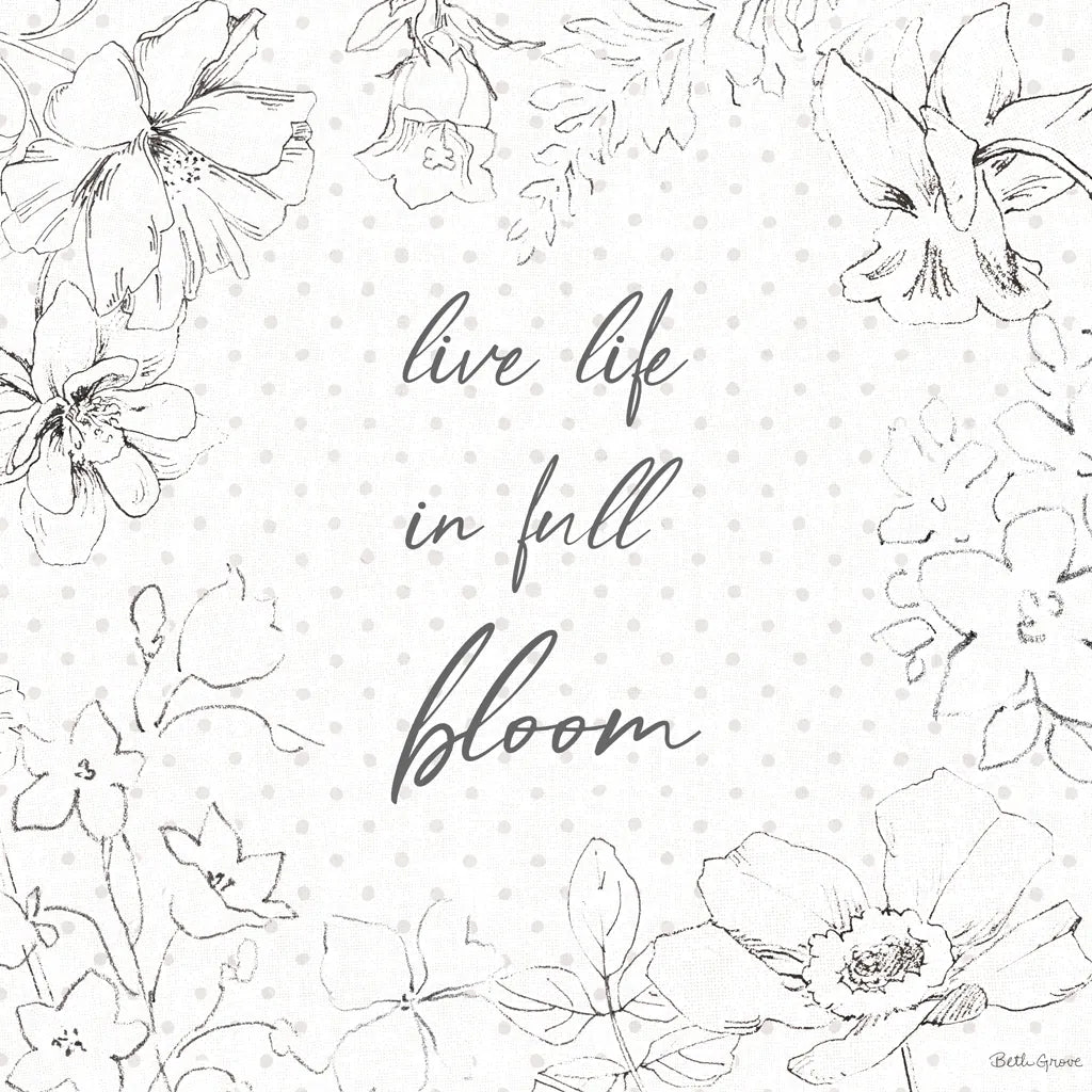 Peaceful Petals X Neutral by Beth Grove. SKU 70005a. Archival Giclee Fine art print for wall decor.