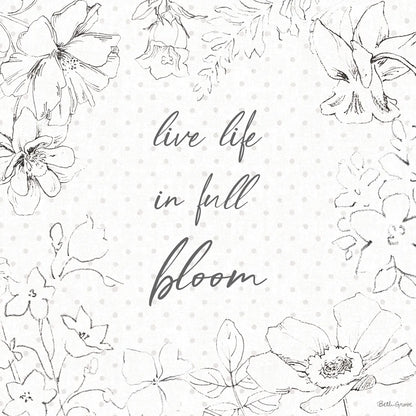 Peaceful Petals X Neutral by Beth Grove. SKU 70005a. Archival Giclee Fine art print for wall decor.