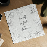 Peaceful Petals X Neutral by Beth Grove. Shown as a detailed flat fine art print, highlighting archival giclee quality. Available as an archival giclee rolled canvas, fine art paper, or poster print. SKU 70005a.