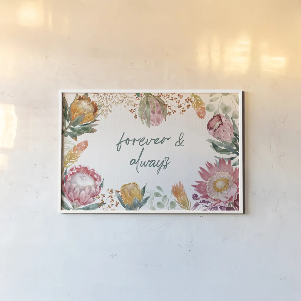 Petal Passion I Forever by Beth Grove. shown as a paper print in a white frame. Available as a archival giclee rolled canvas, fine art paper, or poster print. SKU 78013i.