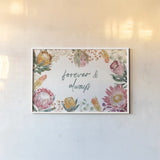 Petal Passion I Forever by Beth Grove. shown as a paper print in a white frame. Available as a archival giclee rolled canvas, fine art paper, or poster print. SKU 78013i.