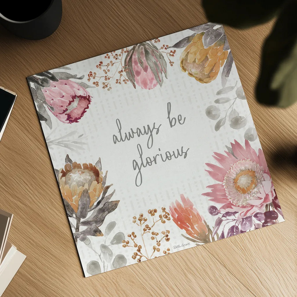 Petal Passion II Soft Boho by Beth Grove. Shown as a detailed flat fine art print, highlighting archival giclee quality. Available as an archival giclee rolled canvas, fine art paper, or poster print. SKU 71434a.