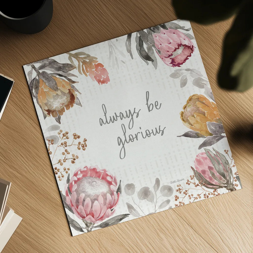 Petal Passion III Soft Boho by Beth Grove. Shown as a detailed flat fine art print, highlighting archival giclee quality. Available as an archival giclee rolled canvas, fine art paper, or poster print. SKU 71435a.