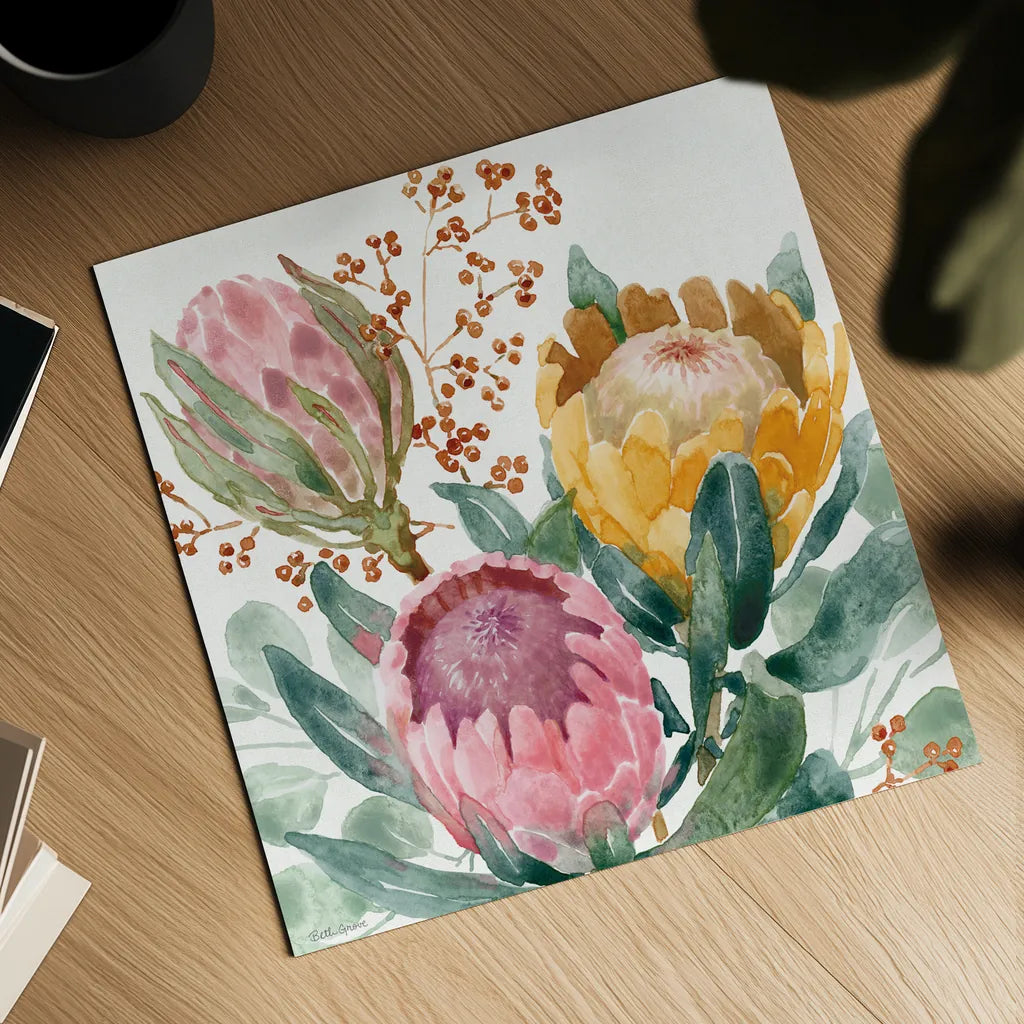 Petal Passion IX by Beth Grove. Shown as a detailed flat fine art print, highlighting archival giclee quality. Available as an archival giclee rolled canvas, fine art paper, or poster print. SKU 70848a.