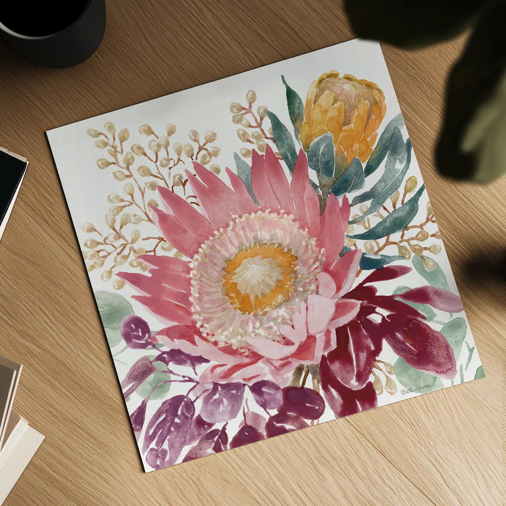 Petal Passion VIII by Beth Grove. Shown as a detailed flat fine art print, highlighting archival giclee quality. Available as an archival giclee rolled canvas, fine art paper, or poster print. SKU 70847a.