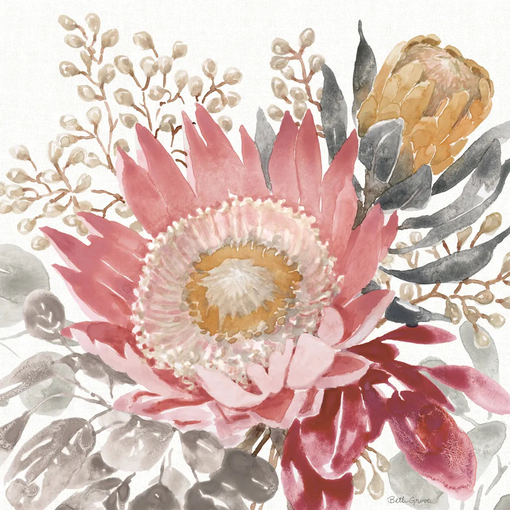 Petal Passion VIII Soft Boho by Beth Grove. SKU 71438a. Archival Giclee Fine art print for wall decor.