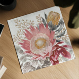 Petal Passion VIII Soft Boho by Beth Grove. Shown as a detailed flat fine art print, highlighting archival giclee quality. Available as an archival giclee rolled canvas, fine art paper, or poster print. SKU 71438a.