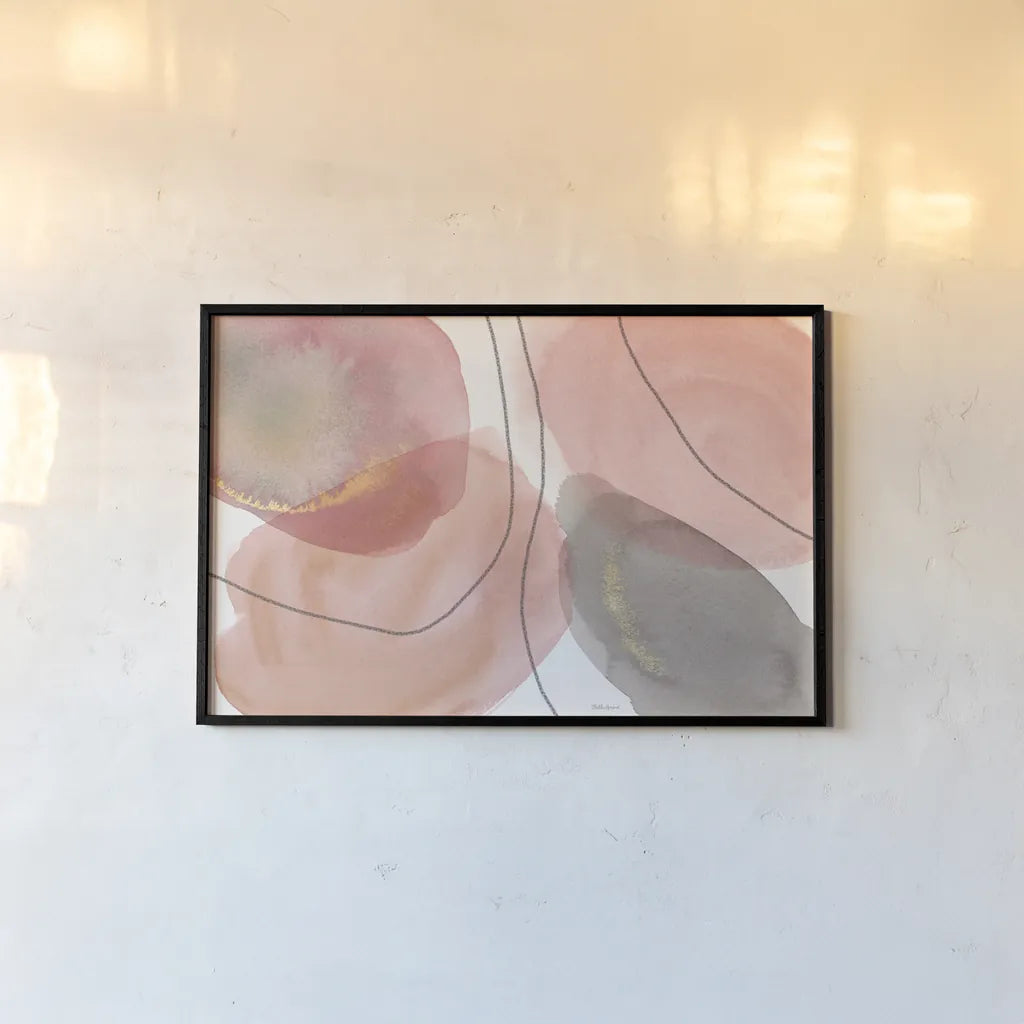 Petal Passion X Soft Boho by Beth Grove. shown as a paper print in a black flame. Available as a archival giclee rolled canvas, fine art paper, or poster print. SKU 71440i.