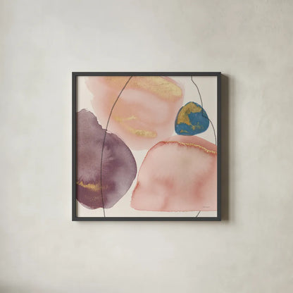 Petal Passion XI Eventide by Beth Grove. Shown in a sleek black glass frame for a contemporary gallery look. Available as an archival giclee rolled canvas, fine art paper, or poster print. SKU 70974a.