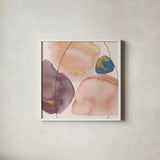 Petal Passion XI Eventide by Beth Grove. Shown in a crisp white glass frame for a clean and minimalist style. Available as an archival giclee rolled canvas, fine art paper, or poster print. SKU 70974a.