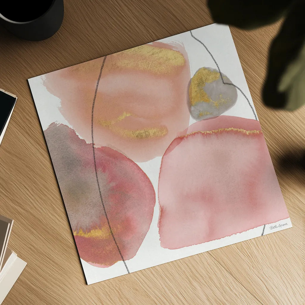 Petal Passion XI Soft Boho by Beth Grove. Shown as a detailed flat fine art print, highlighting archival giclee quality. Available as an archival giclee rolled canvas, fine art paper, or poster print. SKU 71441a.