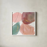 Petal Passion XII by Beth Grove. Shown in a crisp white glass frame for a clean and minimalist style. Available as an archival giclee rolled canvas, fine art paper, or poster print. SKU 70851a.