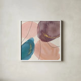 Petal Passion XII Eventide by Beth Grove. Shown in a crisp white glass frame for a clean and minimalist style. Available as an archival giclee rolled canvas, fine art paper, or poster print. SKU 70975a.