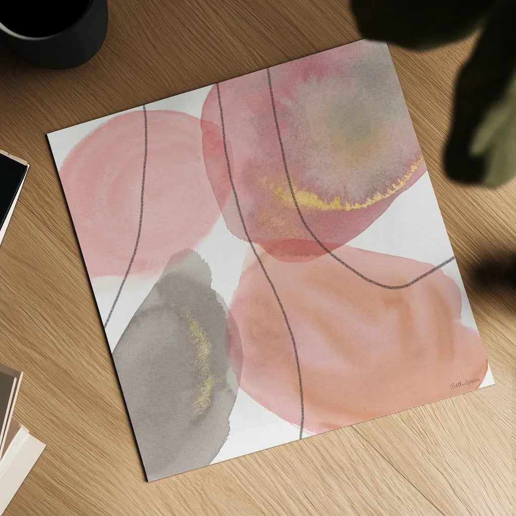 Petal Passion XII Soft Boho by Beth Grove. Shown as a detailed flat fine art print, highlighting archival giclee quality. Available as an archival giclee rolled canvas, fine art paper, or poster print. SKU 71442a.