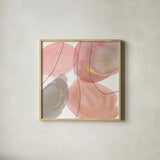Petal Passion XII Soft Boho by Beth Grove. Shown in a natural wood glass frame for a timeless modern aesthetic. Available as an archival giclee rolled canvas, fine art paper, or poster print. SKU 71442a.