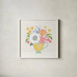 Petals and Promise IV by Beth Grove. Shown in a crisp white glass frame for a clean and minimalist style. Available as an archival giclee rolled canvas, fine art paper, or poster print. SKU 102049a.