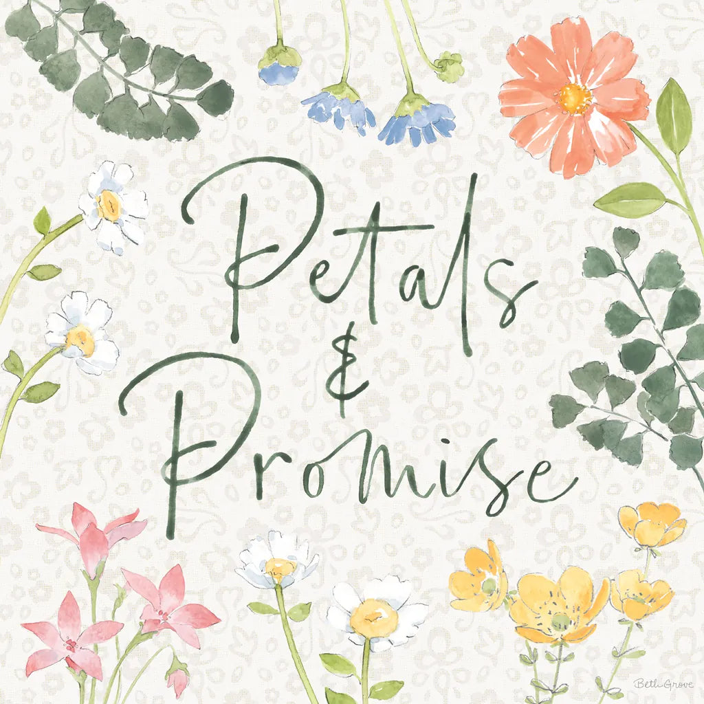 Petals and Promise V by Beth Grove. SKU 102050a. Archival Giclee Fine art print for wall decor.